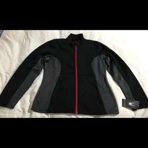 NWT Spyder Constant full-zip two-tone Fleece Large